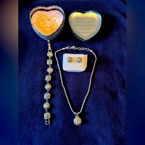 Brighton Heiress Set.  Necklace, Earrings. Bracelet